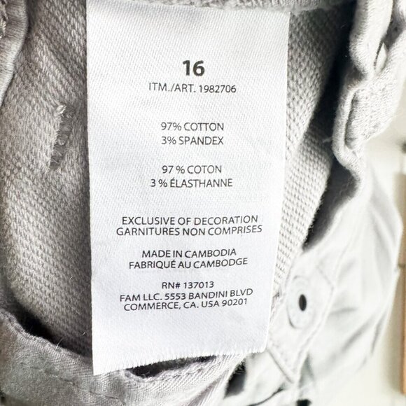 GAP Light Grey Classic Fit Casual Pants 16 - Picture 3 of 4